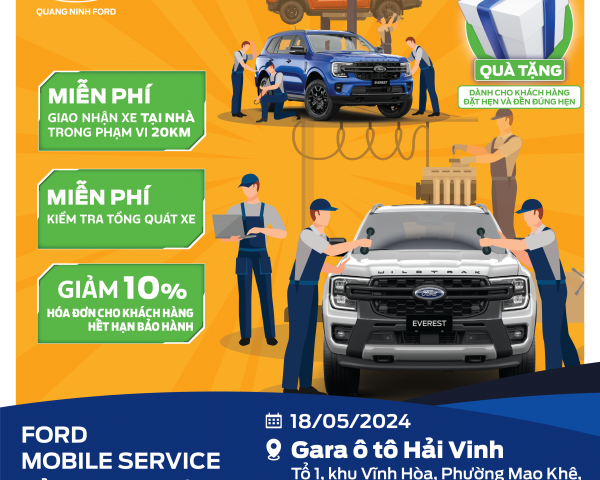  [ QUẢNG NINH FORD ] - SỬA CHỮA LƯU ĐỘNG - MOBILE SERVICE - ĐÔNG TRIỀU