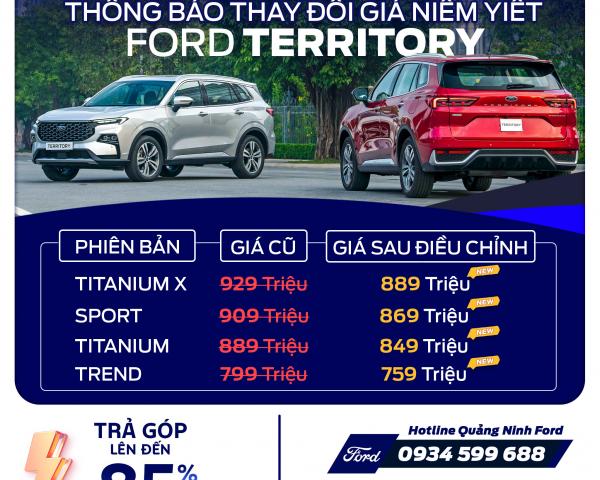 CẬP NHẬT GIÁ FORD TERRITORY - RƯỚC XE ĐÓN TẾT 2025