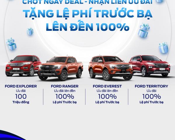 CHỐT NGAY DEAL – NHẬN LIỀN ƯU ĐÃI! Vô vàn ưu đãi hấp dẫn đang chờ đón bạn tại Quảng Ninh Ford khi bạn ký hợp đồng mua xe từ ngày 10 - 30/11/2023
