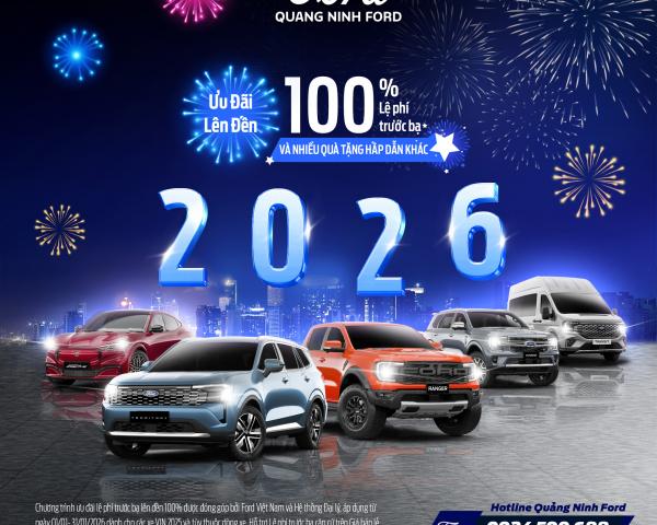 Chương trình ưu đãi Ford tháng 01/2026 tại Quảng Ninh Ford