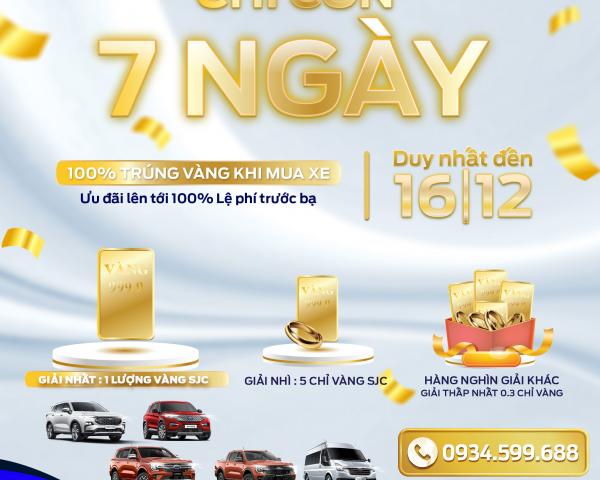 Đếm ngược 7 ngày săn vàng