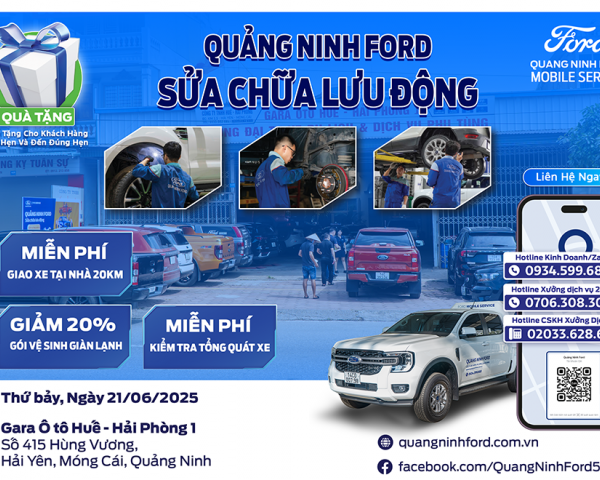 Dịch Vụ Sửa Chữa Xe Ford Lưu Động Tại Móng Cái - Ưu Đãi Dịch Vụ Cùng Quảng Ninh Ford