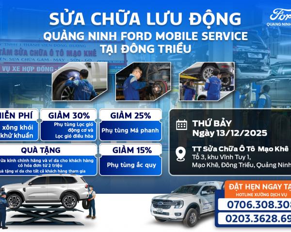 Mobile Service Đông Triều – Chương Trình Bảo Dưỡng Định Kỳ Ngày 13/12/2025