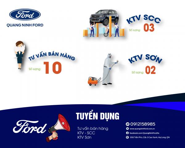 QUẢNG NINH FORD TUYỂN DỤNG THÁNG 4 - 2023