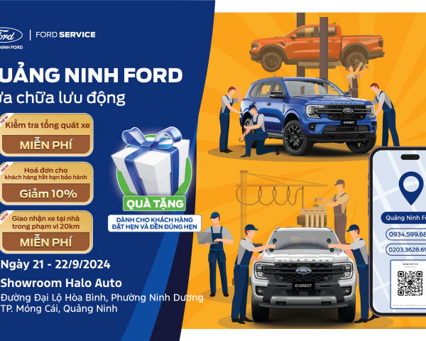 Sự Kiện Chăm Sóc Xe Ford Tại Móng Cái - Ưu Đãi Hấp Dẫn Từ Quảng Ninh Ford Service