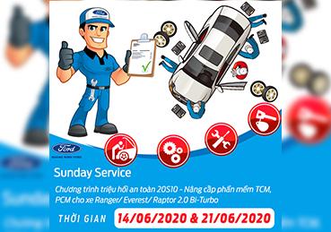 SUNDAY FORD SERVICE NGÀY CHỦ NHẬT CHO XẾ YÊU
