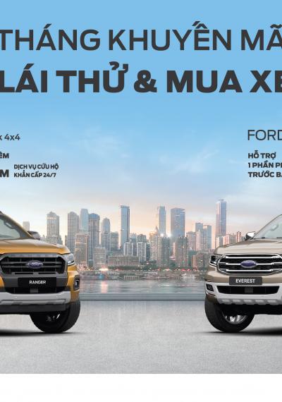 Tháng khuyến mại - Cơ hội Lái thử & Mua xe Ưu đãi tại Quảng NinhFord 