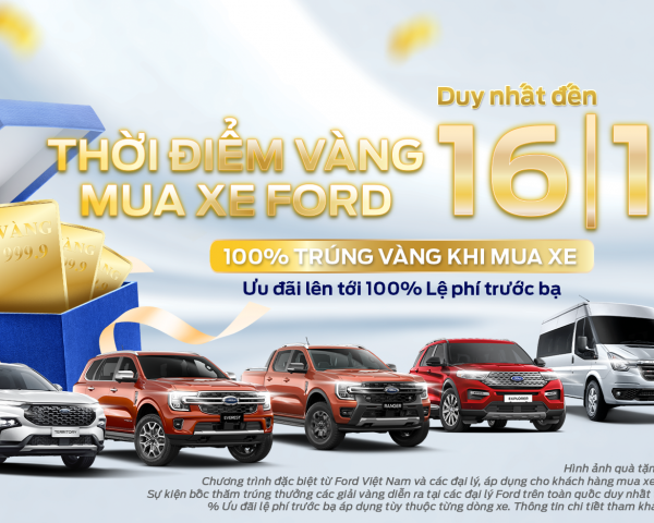 Thời điểm vàng mua xe Ford