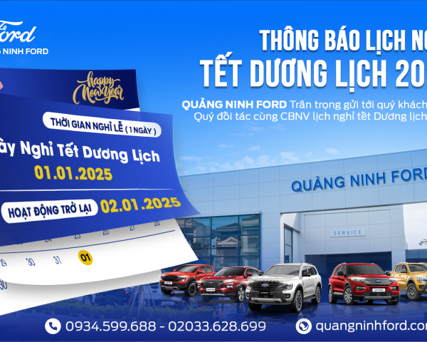 THÔNG BÁO LỊCH NGHỈ TẾT DƯƠNG LỊCH 2025
