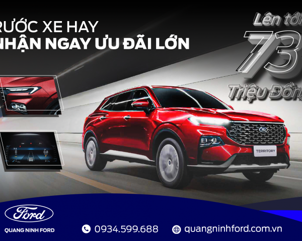 Ưu Đãi Đặc Biệt Cho Ford Territory Trong Tháng 9 Tại Quảng Ninh Ford