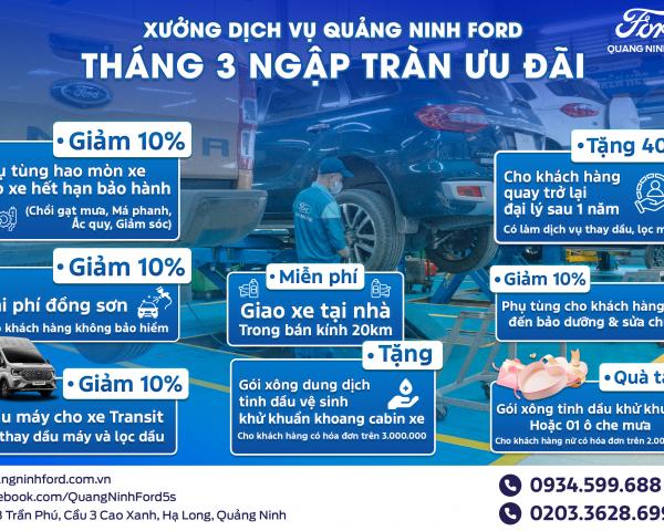 ƯU ĐÃI THÁNG 3: Rộn Ràng Ưu Đãi Dành Riêng Cho Phái Đẹp Tại Quảng Ninh Ford!
