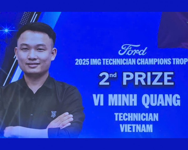 Vinh danh kỹ thuật viên Vi Minh Quang – Tự hào Việt Nam tại đấu trường quốc tế Ford IMG 2025